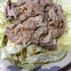 キャベツと豚肉のポン酢蒸し